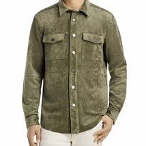 BLANKNYC Green Snap Front Sueded Shacket Shirt Jacket Medium New - $47.26