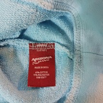 Arizona Original Jeans Men Blue Cotton Blend Drawstring Full Zip Hoodie Jacket M image 7