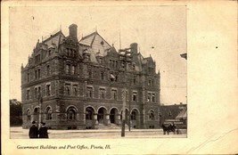 Vintage RPPC-GOVERNMENT Buildings And Post Office, Peoria, Illinois BK38 - £2.72 GBP