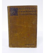 Scott&#39;s Ivanhoe Hardcover Book Vintage Sir Walter Scott Dracass Appleton... - £10.11 GBP