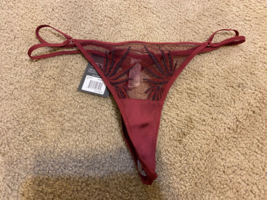 NWT Thistle And Spire Women&#39;s 1X Kane Cutout Thong 20160 Burgandy - £14.56 GBP