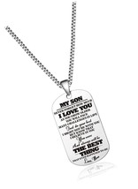 To My Son Necklace from Dad Mom Never Forget How Much - $40.38
