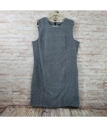 Sag Harbor Womans Dress Size 12 Gray Sleeveless Lined Bodycon Back Zipper - $11.11