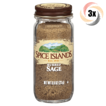 3x Jars Spice Islands Rubbed Sage Flavor Seasoning Mix | .8oz | Fast Shipping - £24.47 GBP