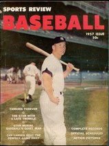 Sports Review Baseball 1957-Mickey Mantle-Ted Williams-Musial-info-pix-MLB-VG - $65.18