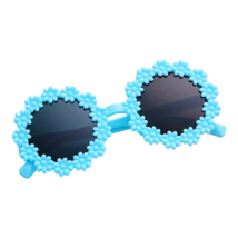 Blue Flower Sunglasses Toddler Kid Casual Round Tinted Sun Shades New - €8,36 EUR