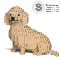 Dachshund Dog Sculptures (JEKCA Lego Brick) DIY Kit - £52.08 GBP