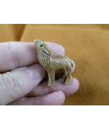 (Y-WOL-12) tan red WOLF coyote wild dog carving SOAPSTONE stone PERU FIG... - $11.78 CAD