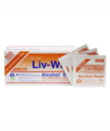 Liv-Wipe Mini Alcohol Swabs 100pk (Gamma Sterilized) - $67.37
