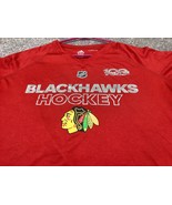 Chicago Blackhawks Hockey Shirt Womens XL Red  2017  Adidas ClimaLite  . - $9.89