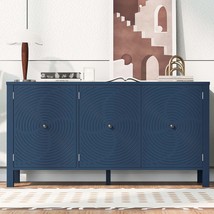 Curved Sideboard: 3-Door Artistic Design - $416.99