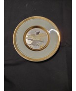 Chokin Art 24kt Gold Collector Plate  Humpback Whales HTF Subject - £9.02 GBP