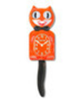 Festive Orange Kit-Cat Klock (15.5″ high) Clock - $92.95