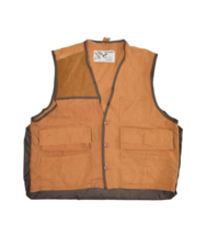 Vintage Duck Bay Jacket Mens L Shooting Vest Canvas Hunting Padded Utility - £17.35 GBP