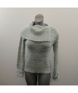 Razzle Dazzle Women&#39;s Knit Sweater Size Medium Green White Long Sleeve A... - $7.92