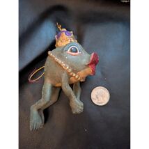 Katherine Collection Kissing Frog Jumping King Crown Pink Glitter Lips O... - $19.83