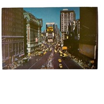 Vintage Postcard New York Times Square The Great White Way Cityscape u - £8.27 GBP