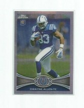 Dwayne Allen (Indianapolis Colts) 2012 Topps Chrome Refractor Rookie Card #17 - £3.90 GBP