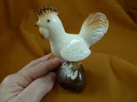 (TNE-CH-H-394a) Hen chicken game fowl TAGUA NUT Figurine carving Vegetable palm - £24.09 GBP