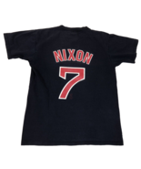 Majestic Trot Nixon Boston Red Sox Baseball #7 Blue T-Shirt Mens Medium MLB - £19.82 GBP