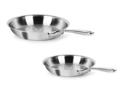All-Clad  Stainless Steel D3 Compact  8.5&quot; and 10.5 inch Fry-Pan Set - £82.19 GBP