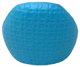 Barbie Dream House Doll House Blue Plastic Beanbag Chair Replacement - 4" Tall image 3