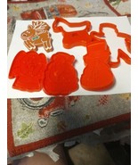 Vtg  Christmas Cookie Cutters  Plastic 1 Hallmark Vg - £3.88 GBP