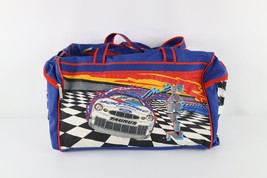 Vtg 90s NASCAR Distressed Spell Out Mark Martin Duffel Bag Weekender Car... - £35.00 GBP