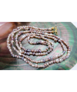 GORGEOUS RARE AAA EXOTIC GULF OF MEXICO NATURAL PEARL NECKLACE  18k &amp; 22... - $3,858.04 CAD