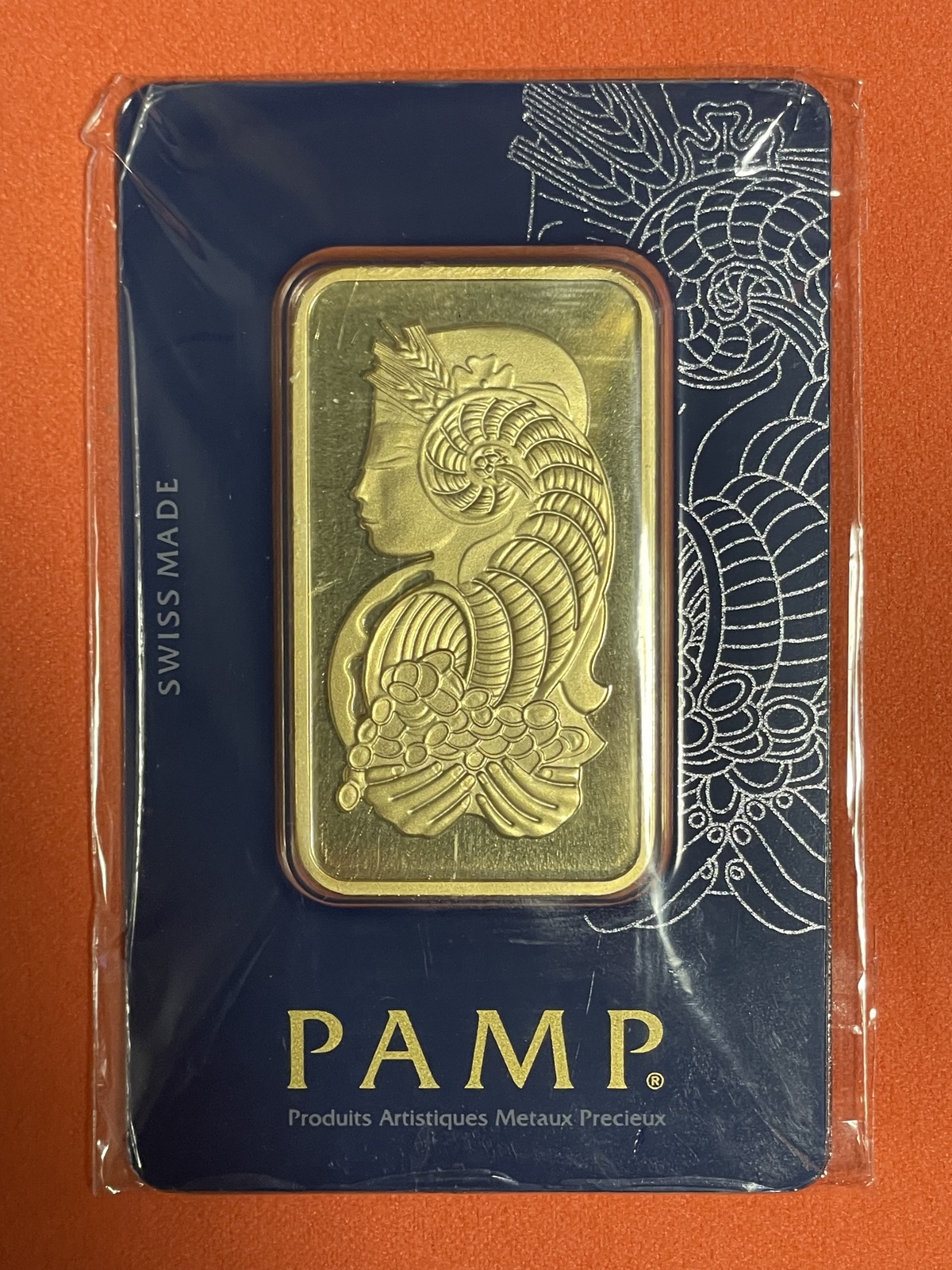 Primary image for Gold Bar 50 Grams Pamp Suisse Fine Gold 999.9 In Sealed Assay