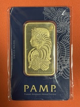 Gold Bar 50 Grams Pamp Suisse Fine Gold 999.9 In Sealed Assay - £2,636.08 GBP