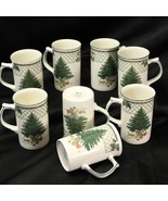 Mikasa Heritage Christmas Story Tall Cappuccino Latte Mugs Lot of 8 Xmas - €42,05 EUR
