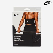 Nike Pro Dri-Fit Waist Wrap Powerlifting Waist Support Belt Black NWT DA... - $64.33 CAD
