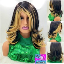 Katy Perry&#39;&#39; Heat Resistant Quick Weave Wig, Full Cap Glueless Wig, Hair loss, A - £39.50 GBP