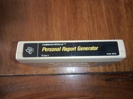 Personal Report Generator Texas Instruments TI-99 Solid State Cartridge ... - $10.78