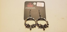 Paparazzi Earrings (New) On The Uptrend Silver #0090 - £6.41 GBP