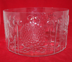 Nuutajarvi Iittala Arabia Finland Flora Glass Bowl 9 5/8&quot; Wide Clear Oiv... - £73.91 GBP