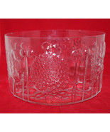 Nuutajarvi Iittala Arabia Finland Flora Glass Bowl 9 5/8&quot; Wide Clear Oiv... - £73.59 GBP