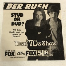 That 70s Show Tv Guide Vintage Print Ad Topher Grace Laura Prepon Tpa16 - €6,18 EUR