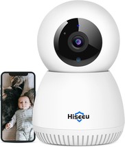Indoor Security Camera 2K 3MP Wireless Pet Camera Baby Monitor for Home Security - £45.79 GBP
