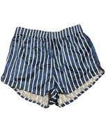 Vtg 70s Genie Blue Stripe Nylon Shorts Sz S Workout Beach Skate Hooters - €29,77 EUR