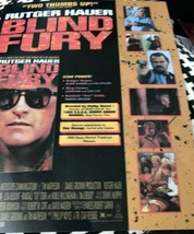 Vintage Vidéo Rental 21.6cm Plastique Affichage Carte Store Fury Rutger ... - $168.30 MXN