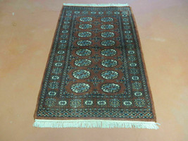 3&#39; X 4&#39; Vintage Handmade Pakistan Turkoman Bokhara Fine Woven Wool Rug - $186.93