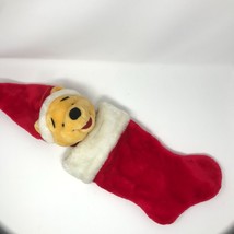 Large Disney Winnie the Pooh Red 3D Plush Christmas Stocking 19&quot; - £47.25 GBP