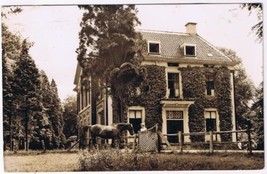 Holland Postcard Apeldoorn De Hezenberg Hattem Ingang House Horse - $2.13