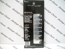 Maybelline Color Show Fashion Prints Nail Stickers #70 Platinum NYC - $8.49