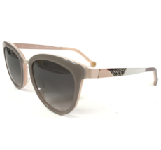 Carolina Herrera Sonnenbrille SHE748 COL.09AL Grau Hautfarben Rund Cat E... - £59.21 GBP