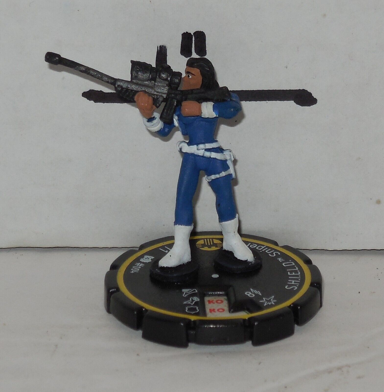 Heroclix Miniature Marvel Clobberin Time set Shield Sniper #004 figure ONLY - $10.44