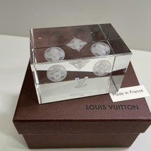 Louis Vuitton Monogram Crystal Paper Weight Vip Gift Item 5cm 8cm 5cm - £249.93 GBP