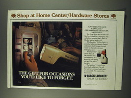 1986 Black & Decker Spotliter Utility Light Ad - occasions you'd like to forget - $18.49